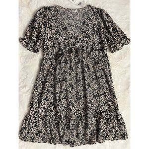 ASOS MISS SELFRIDGE MINI TEA DRESS IN ANIMAL PRINT, WOMEN, US 6